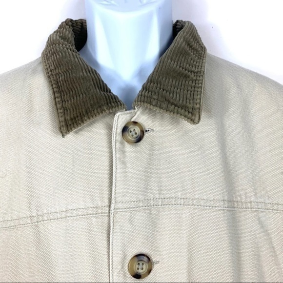 Columbia Unisex Heavy Jacket Beige zipper Sz L - Picture 3 of 12
